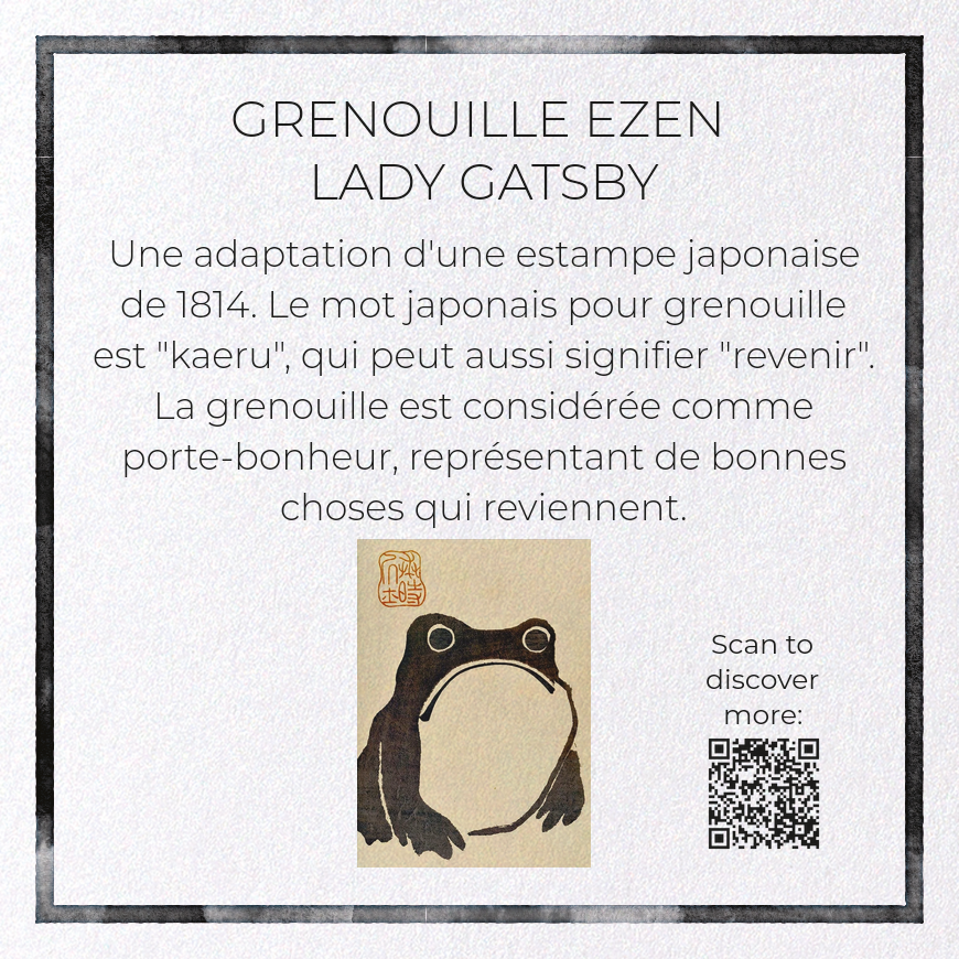 GRENOUILLE EZEN LADY GATSBY: Greeting Card