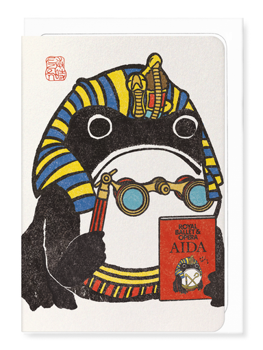 Ezen Designs - Opera Aida Ezen Frog - Greeting Card - Front