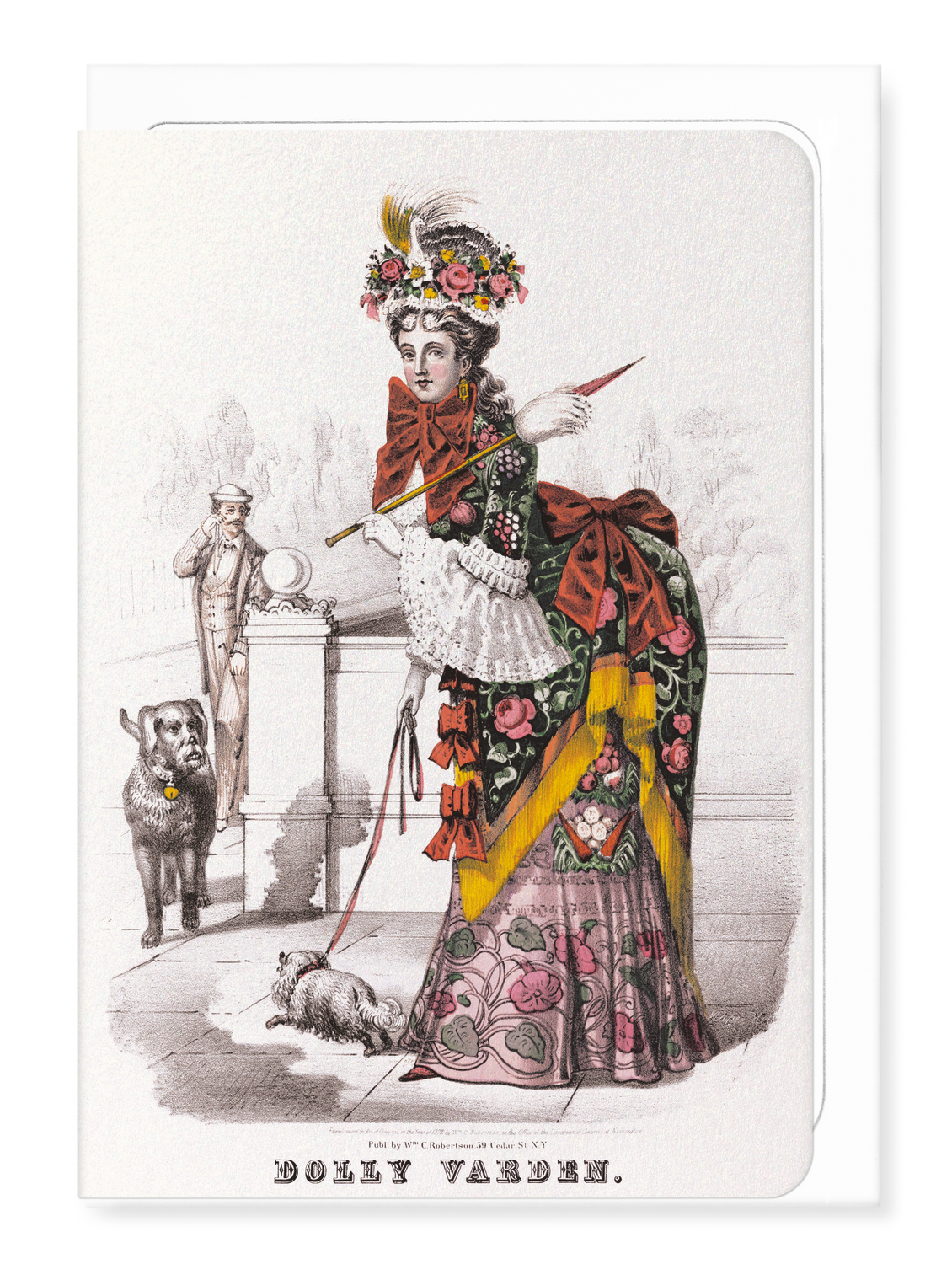 Ezen Designs - Dolly Varden (c.1872) - Greeting Card - Front