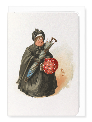 Ezen Designs - Sairey Gamp (1889) - Greeting Card - Front