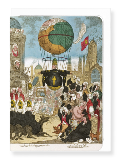 Ezen Designs - He Steers his Flight Aloft (1810) - Greeting Card - Front