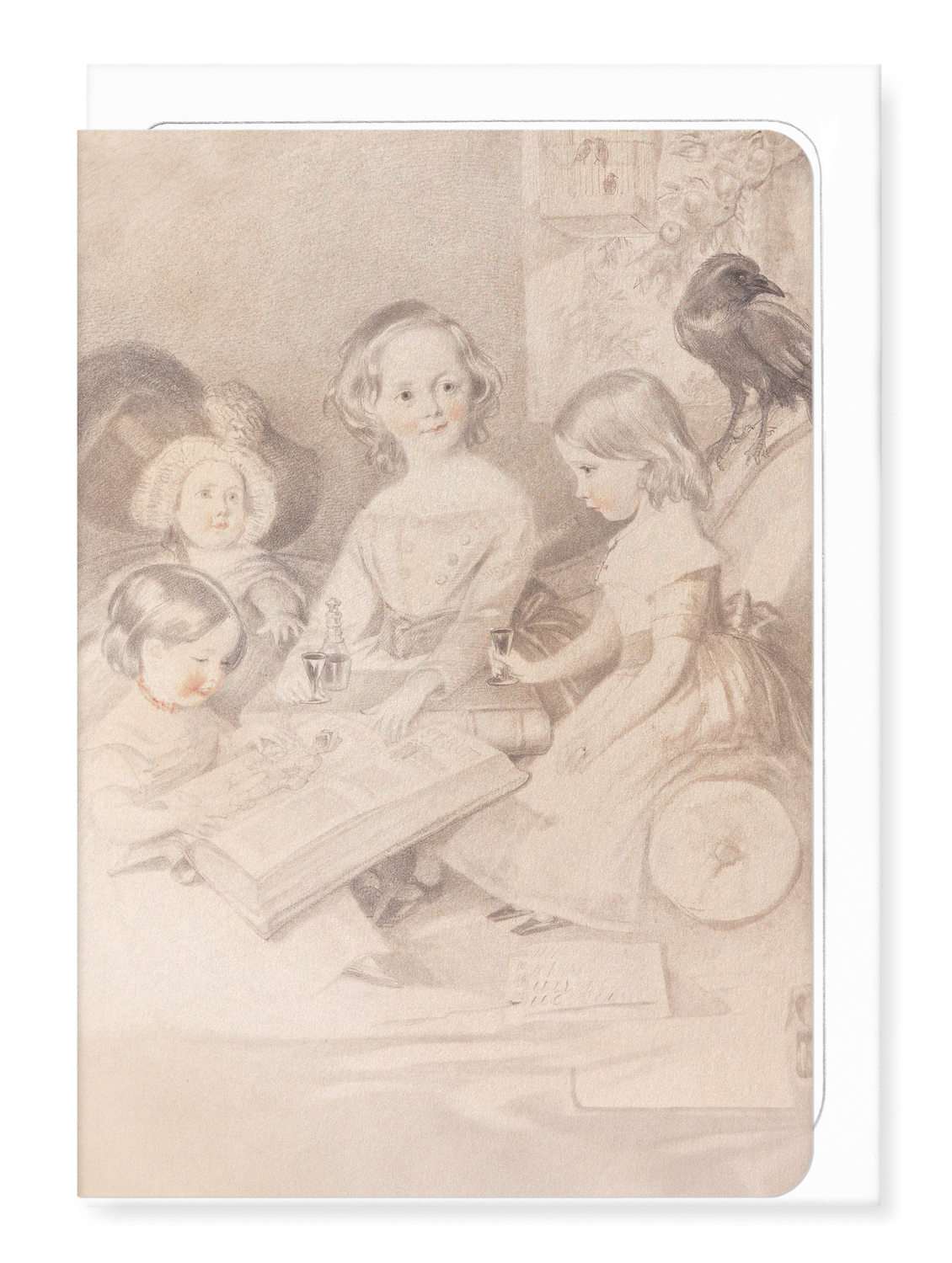 Ezen Designs - Children of Charles Dickens (1841) - Greeting Card - Front