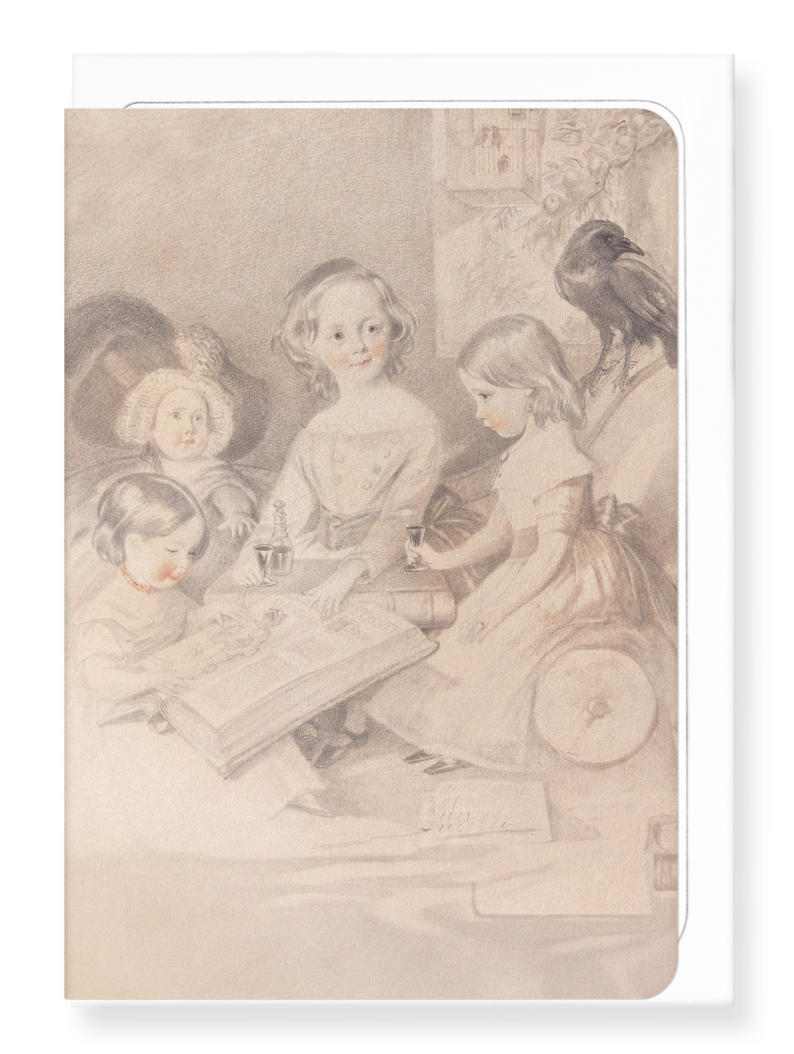 Ezen Designs - Children of Charles Dickens (1841) - Greeting Card - Front