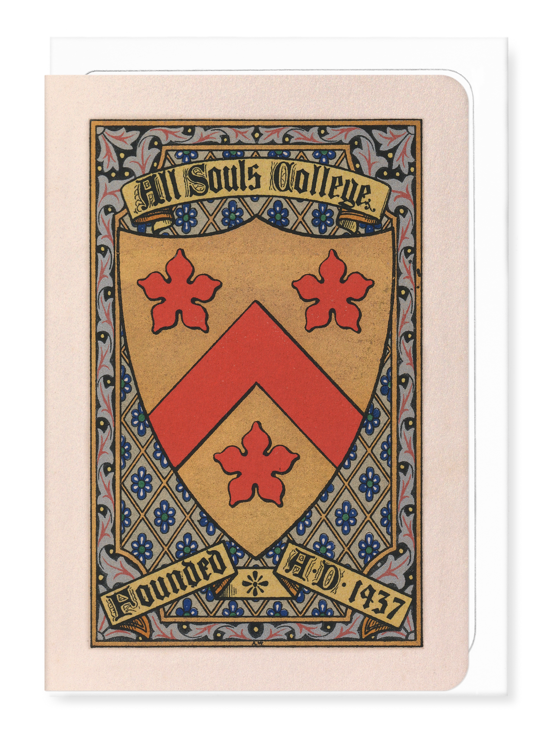 Ezen Designs - All Souls College Crest - Greeting Card - Front