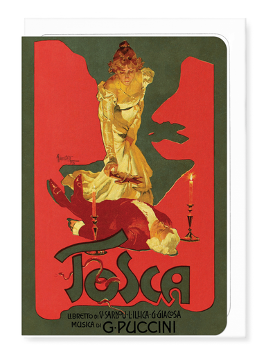 Ezen Designs - Poster for Tosca (1899) - Greeting Card - Front