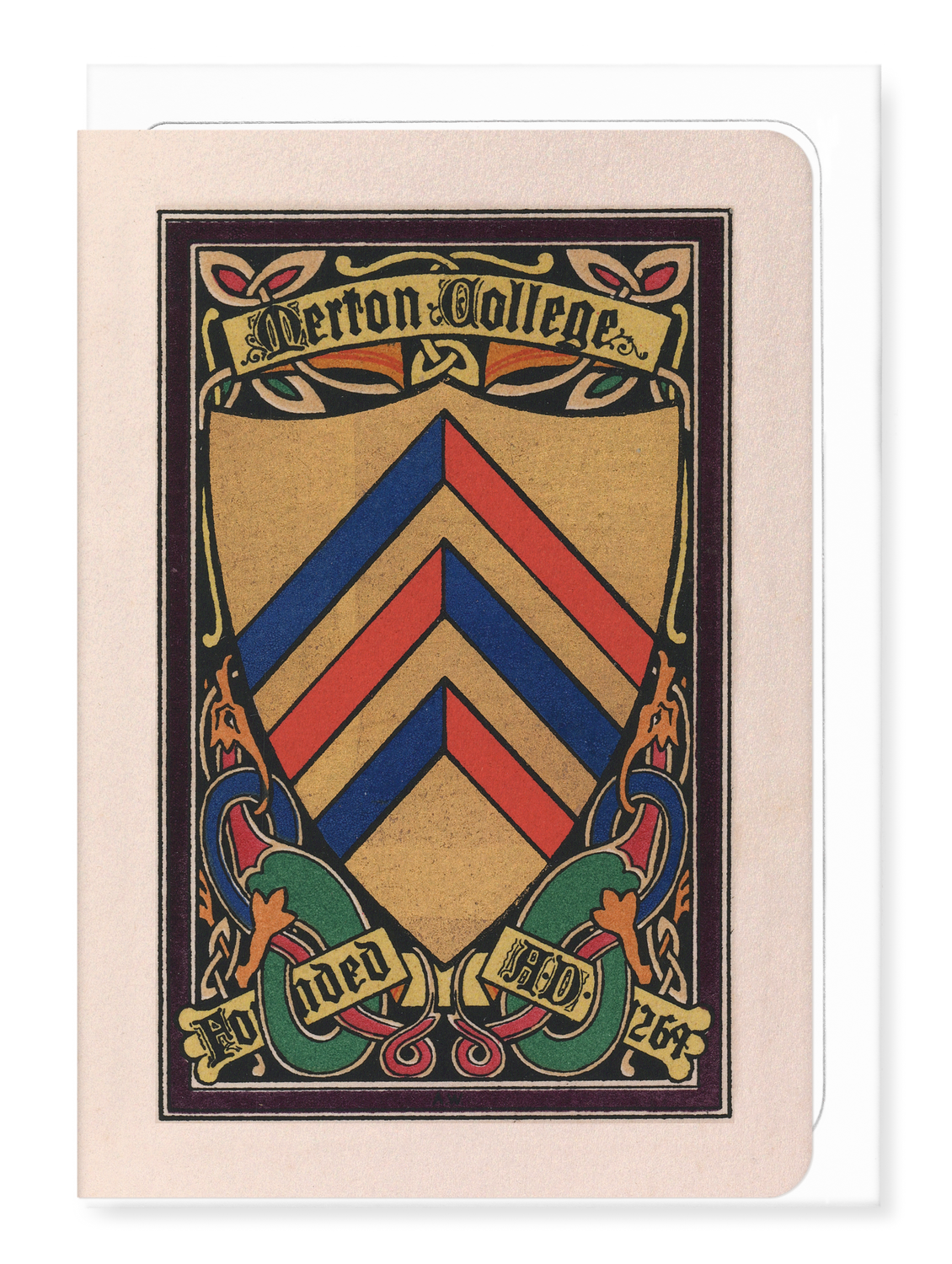 Ezen Designs - Merton College Crest - Greeting Card - Front