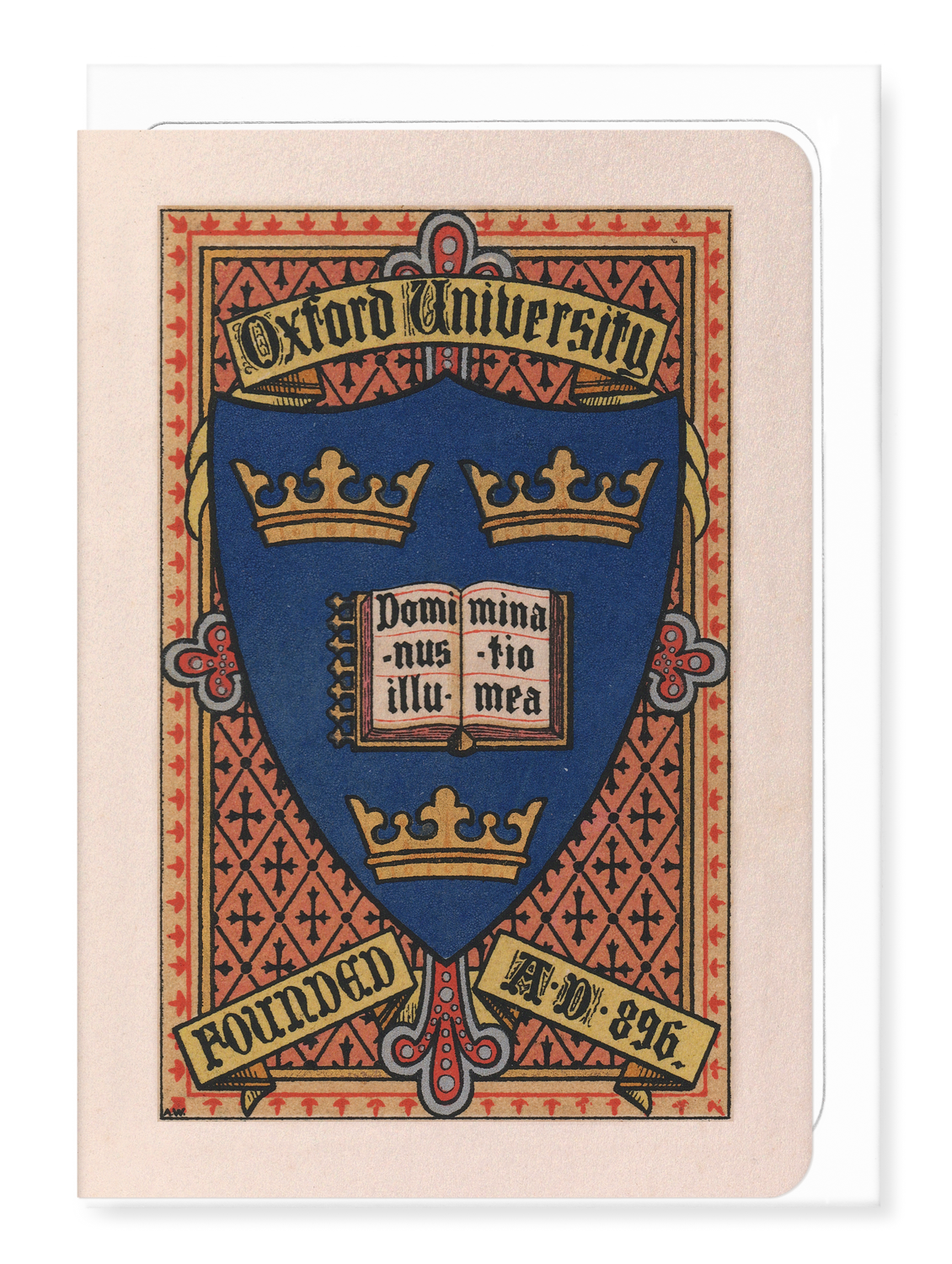 Ezen Designs - Oxford College Crest - Greeting Card - Front