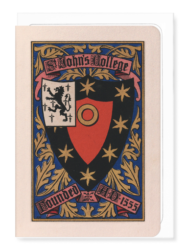 Ezen Designs - St John's College Crest - Greeting Card - Front