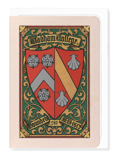 Ezen Designs - Wadham College Crest - Greeting Card - Front