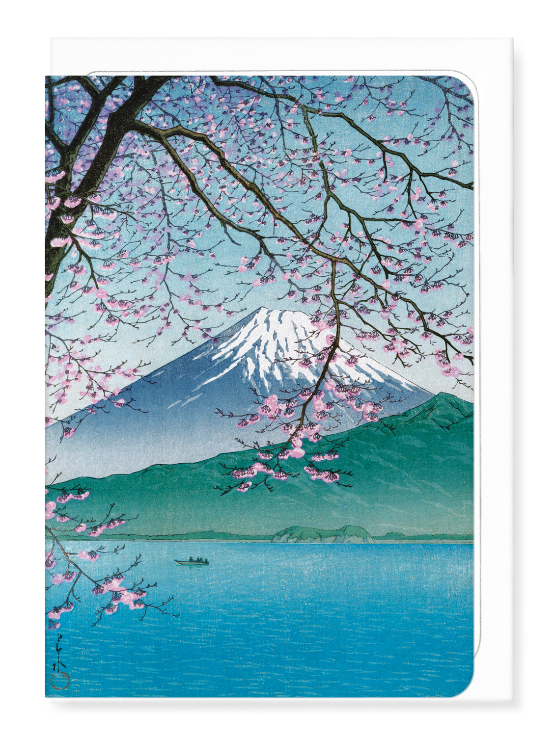 Ezen Designs - Mount fuji in springtime (1937) - Greeting Card - Front