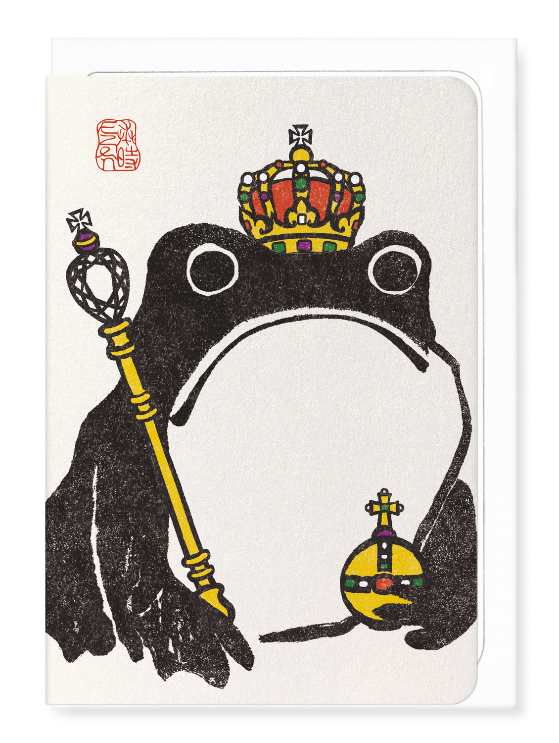 Ezen Designs - Royal Ezen Frog - Greeting Card - Front