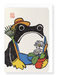 Ezen Designs - Gardener Ezen Frog - Greeting Card - Front