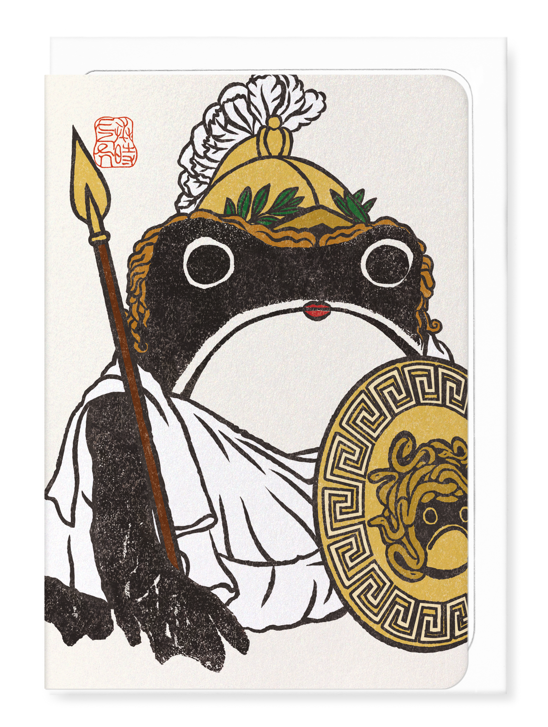 Ezen Designs - Ancient Goddess Ezen Frog - Greeting Card - Front