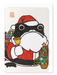 Ezen Designs - Santa Claus Ezen Frog - Greeting Card - Front