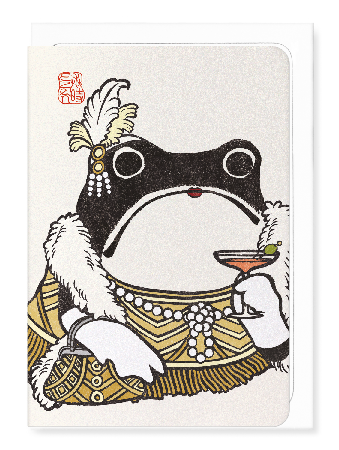 Ezen Designs - Lady Gatsby Ezen Frog - Greeting Card - Front