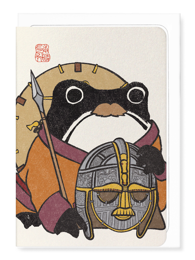 Ezen Designs - Sutton Hoo Ezen Frog - Greeting Card - Front