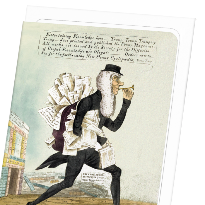 THE PENNY TRUMPETER (1832): Painting Greeting Card