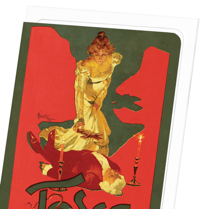 POSTER FOR TOSCA (1899): Poster Greeting Card