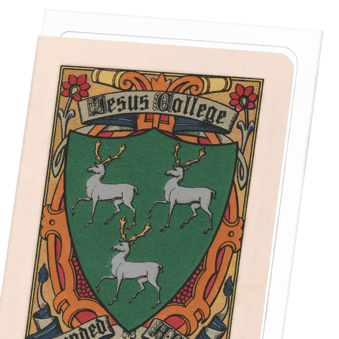 JESUS COLLEGE CREST: Painting Greeting Card