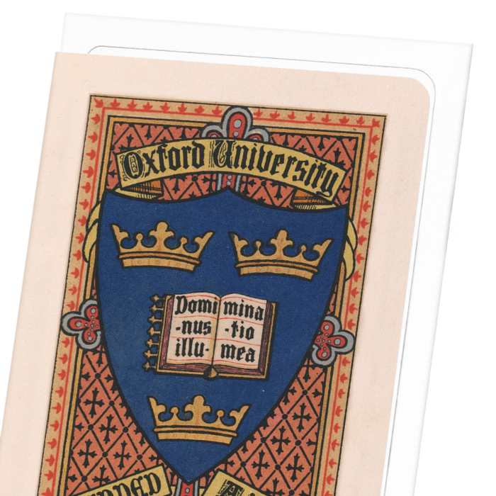 OXFORD COLLEGE CREST: Painting Greeting Card