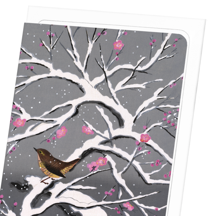 SNOW PLUM BLOSSOMS: Japanese Greeting Card