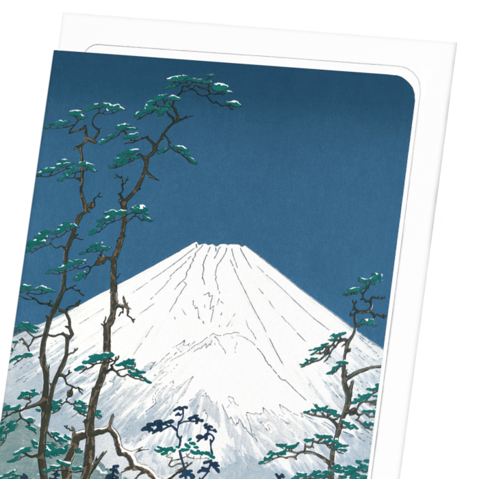 MOUNT FUJI IN HAKONE: Japanese Greeting Card