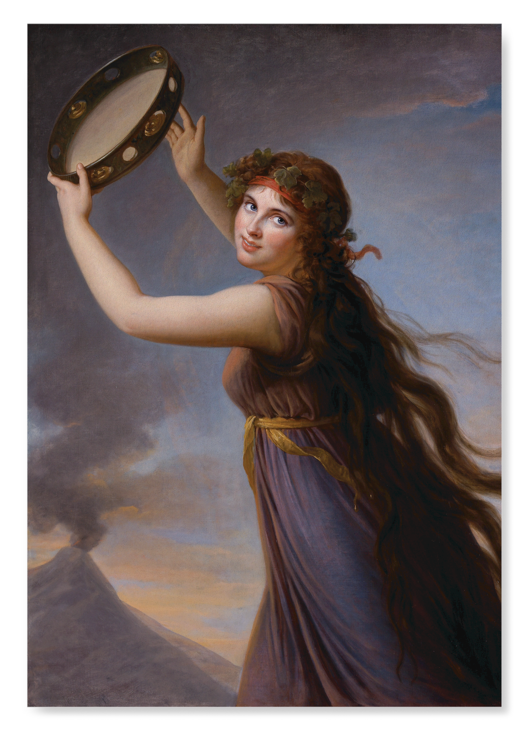 LADY HAMILTON AS A BACCHANTE (C.1792): Painting Art Print