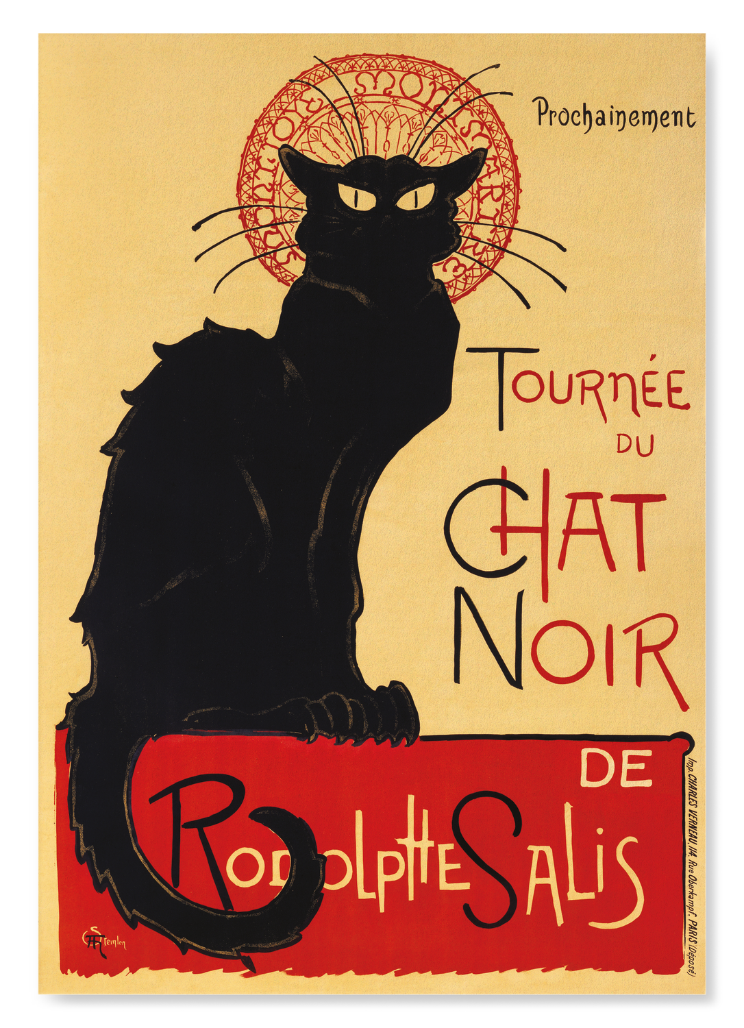 TOURNÉE DU CHAT NOIR (1896): Painting Art Print