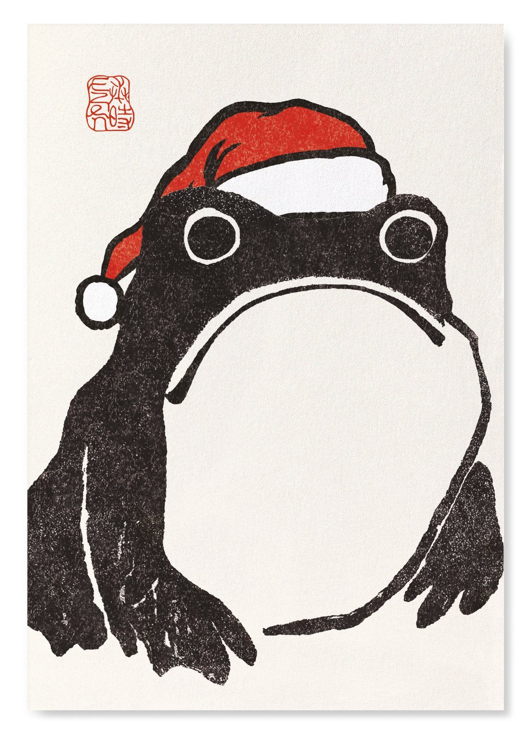 CHRISTMAS EZEN FROG: Art Print