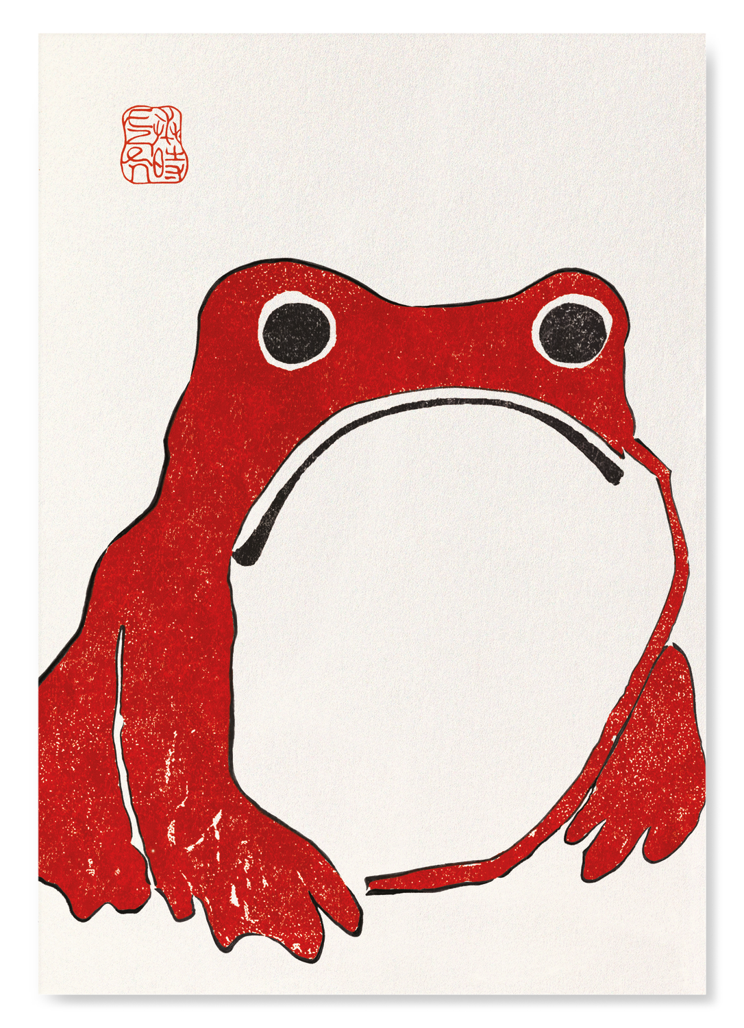 RED EZEN FROG: Art Print