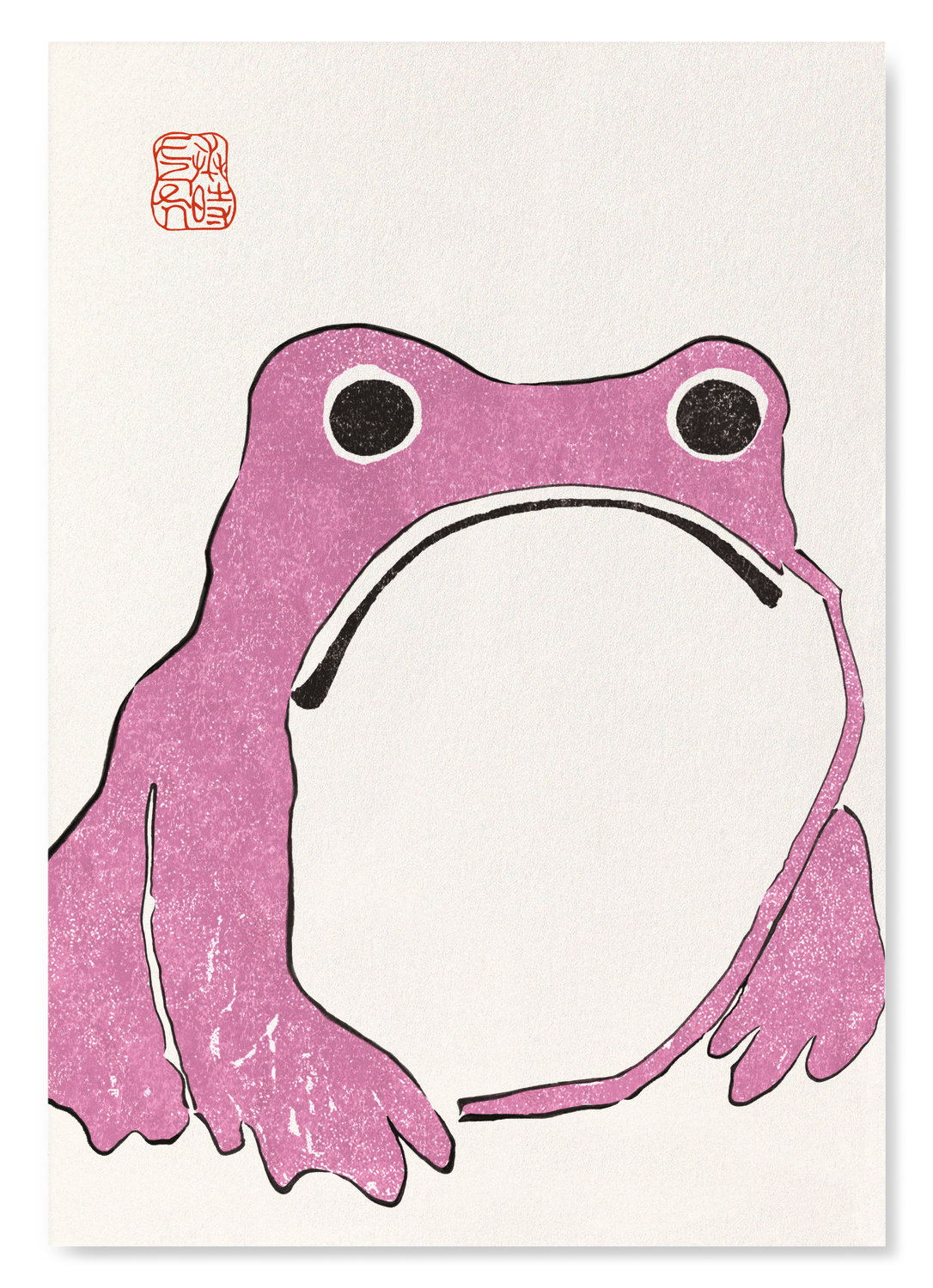 PINK EZEN FROG: Art Print