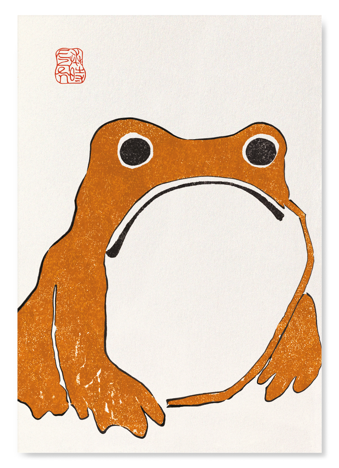 ORANGE EZEN FROG: Art Print