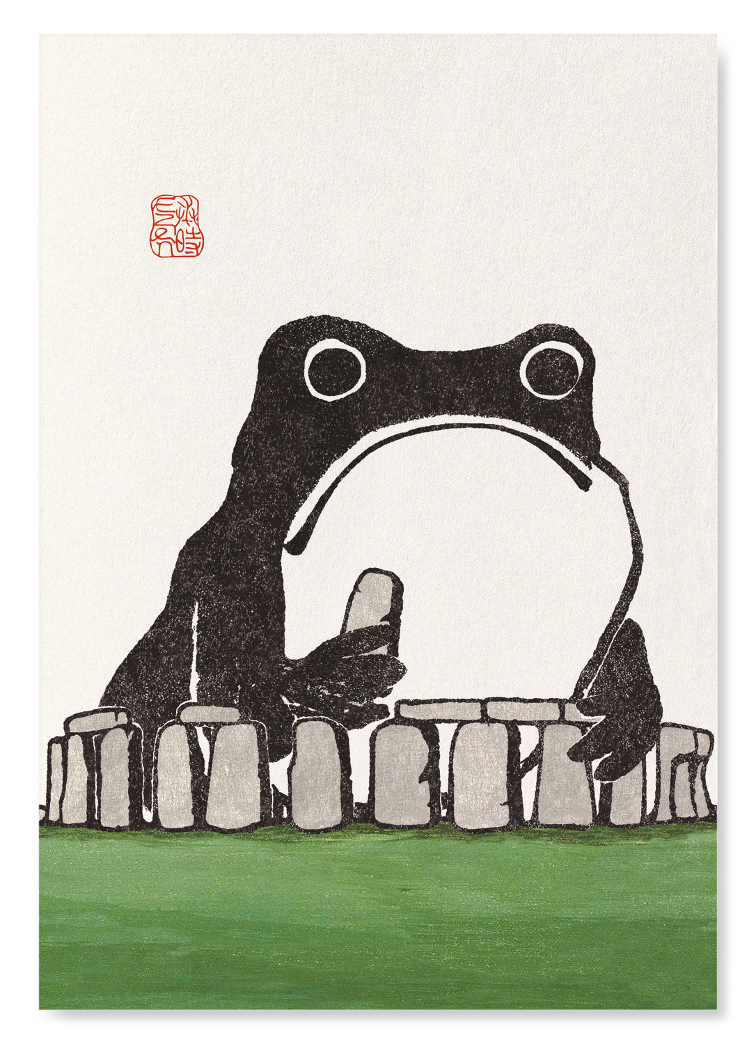 STONEHENGE EZEN FROG: Art Print