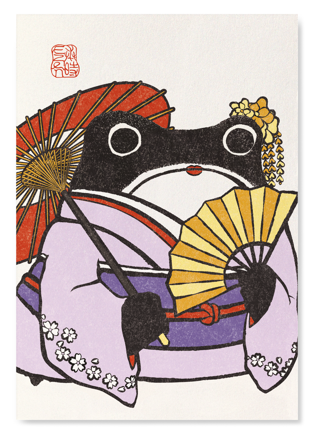 GEISHA EZEN FROG: Art Print