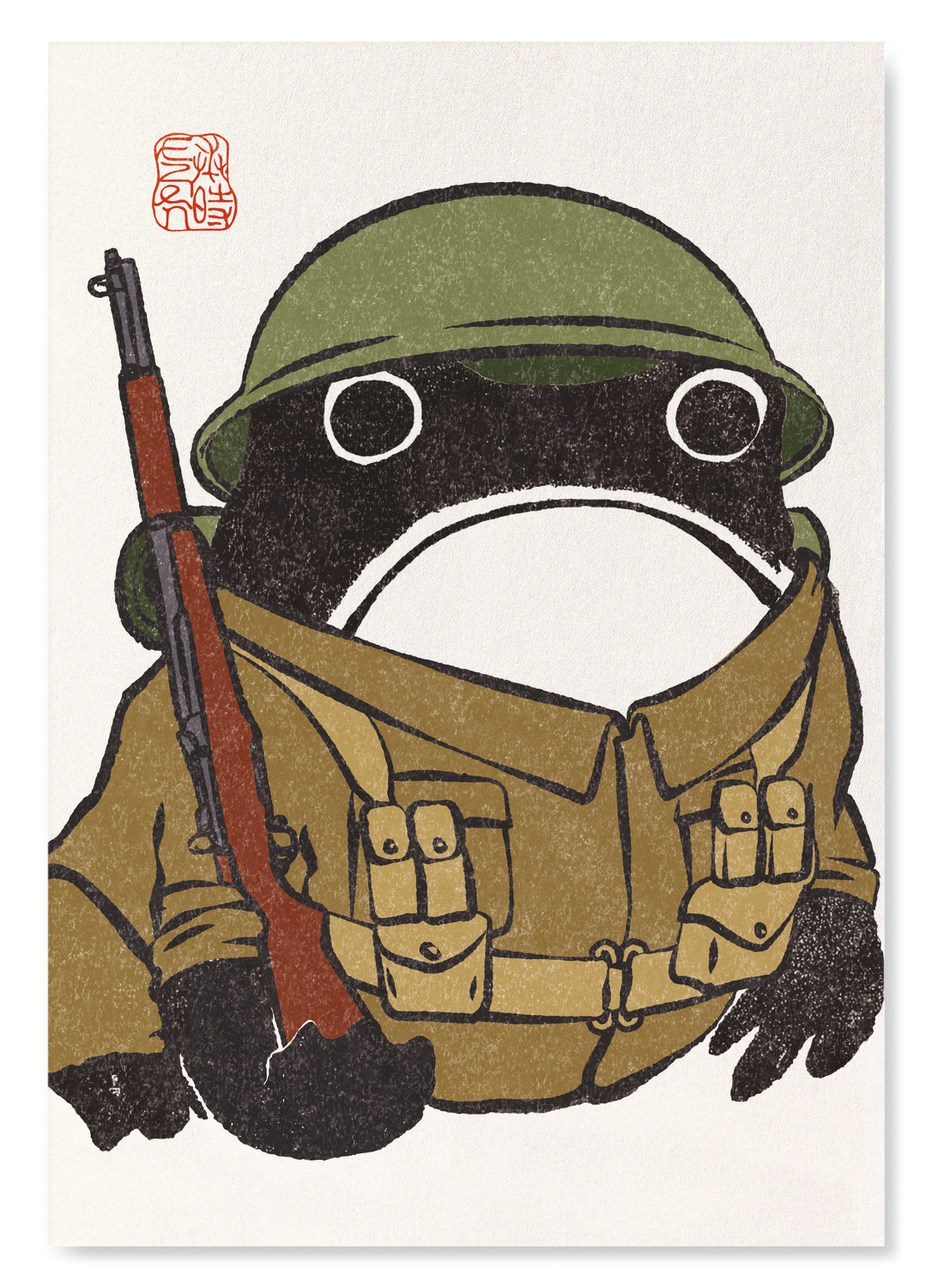 ARMY EZEN FROG: Art Print