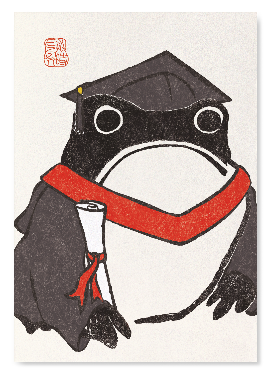 GRADUATION EZEN FROG: Art Print