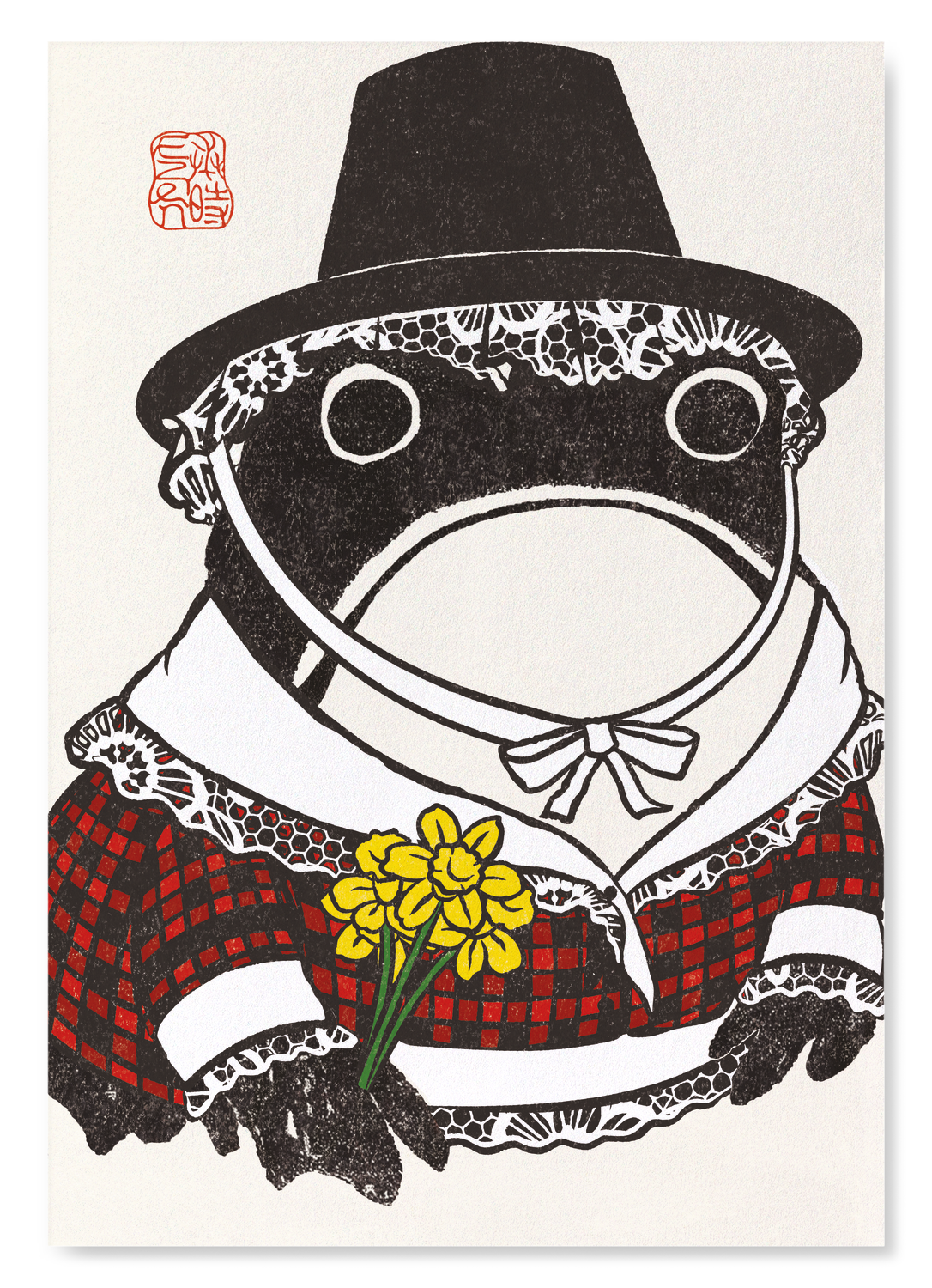 WELSH LADY EZEN FROG: Art Print