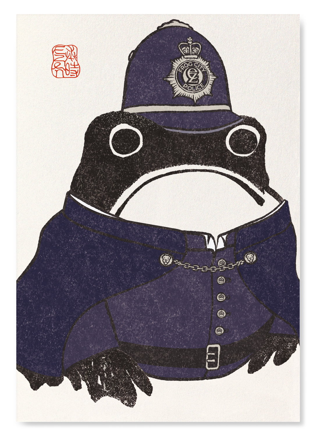 POLICE EZEN FROG: Art Print