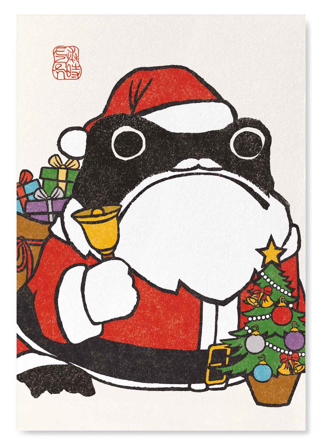 SANTA CLAUS EZEN FROG: Art Print