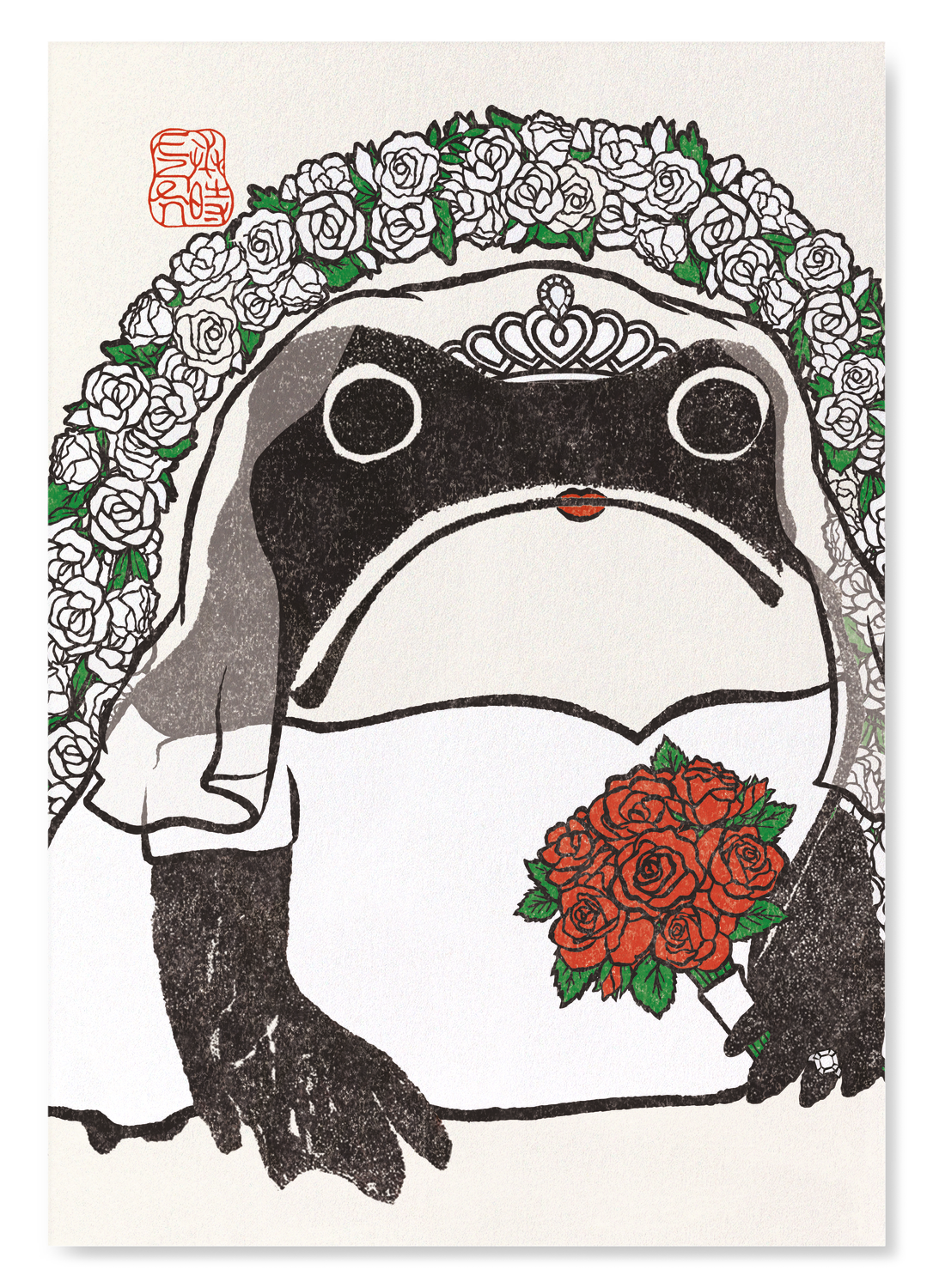 BRIDAL EZEN FROG: Art Print