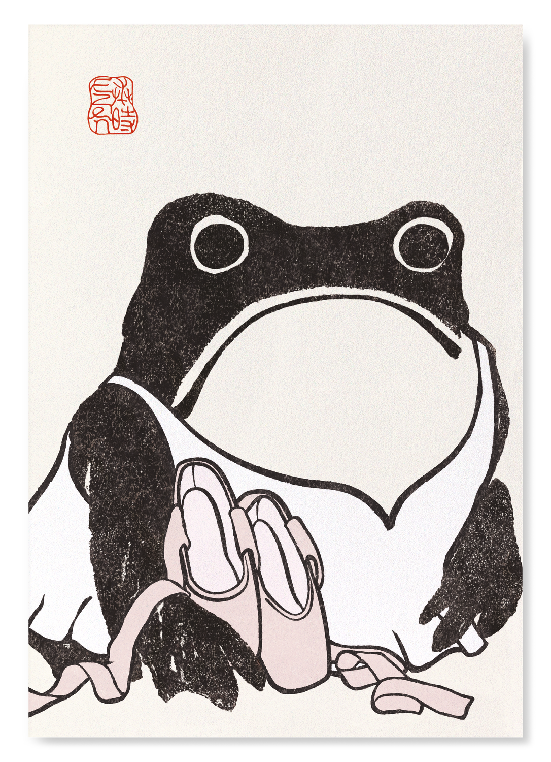 BALLET POINTE SHOES EZEN FROG: Art Print