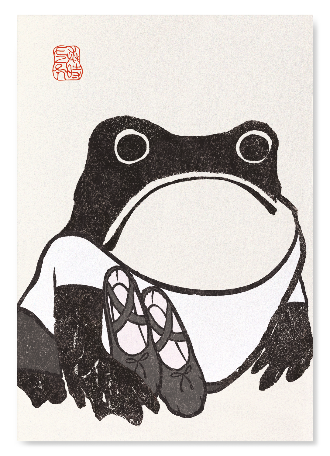 BALLET DANCER EZEN FROG: Art Print