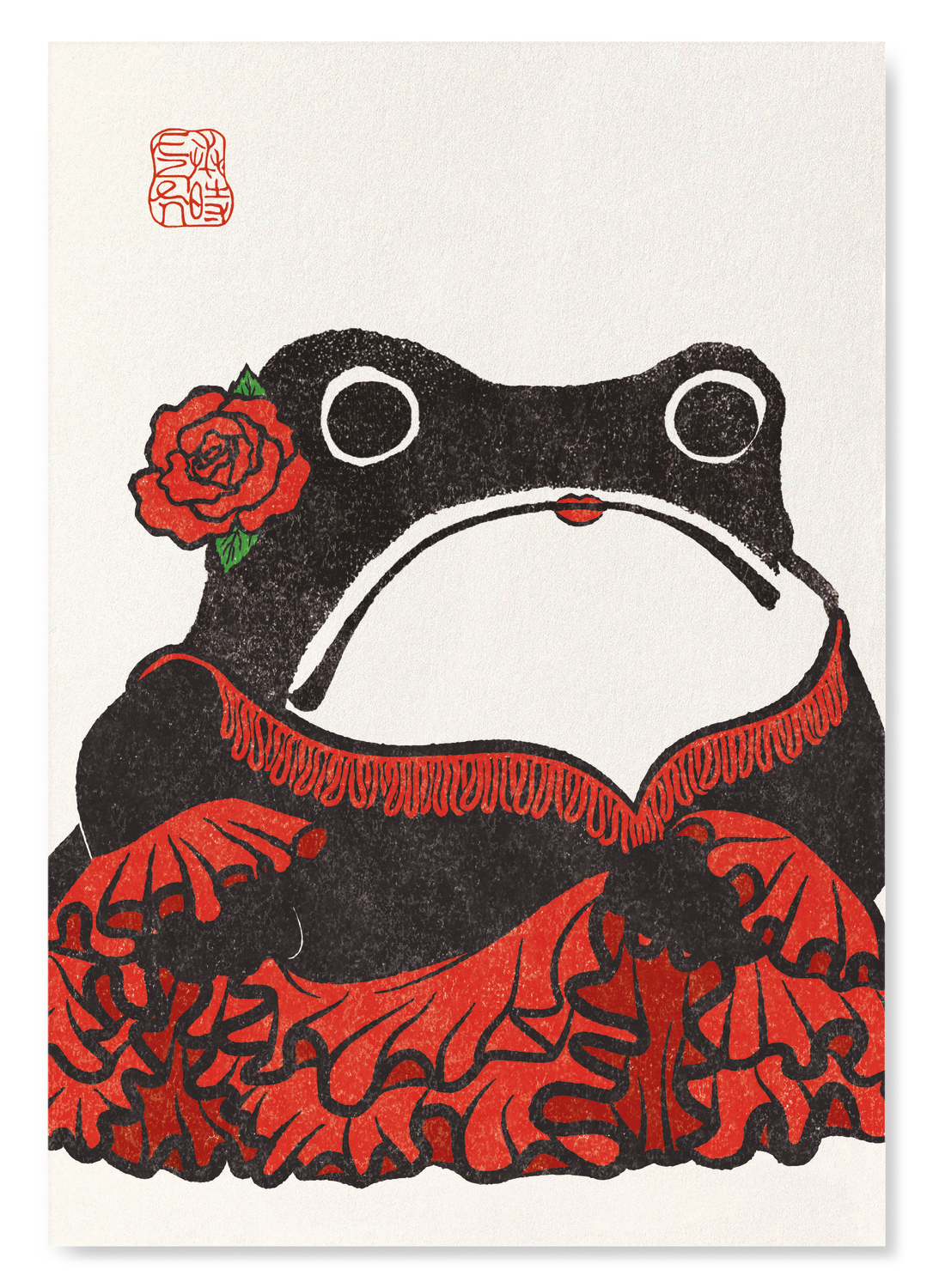 FLAMENCO EZEN FROG: Art Print