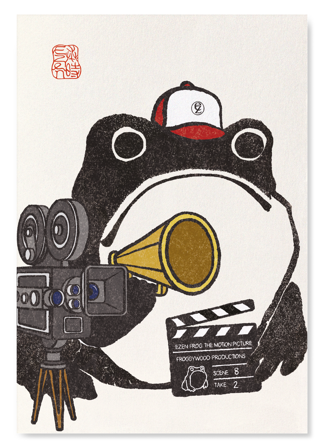 FILM DIRECTOR EZEN FROG: Japanese Art Print