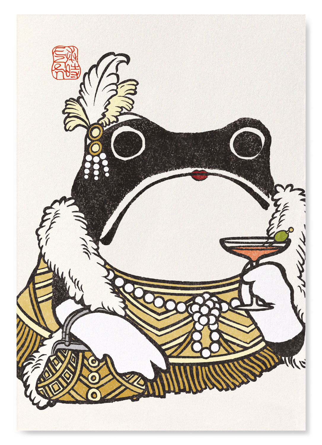 LADY GATSBY EZEN FROG: Art Print