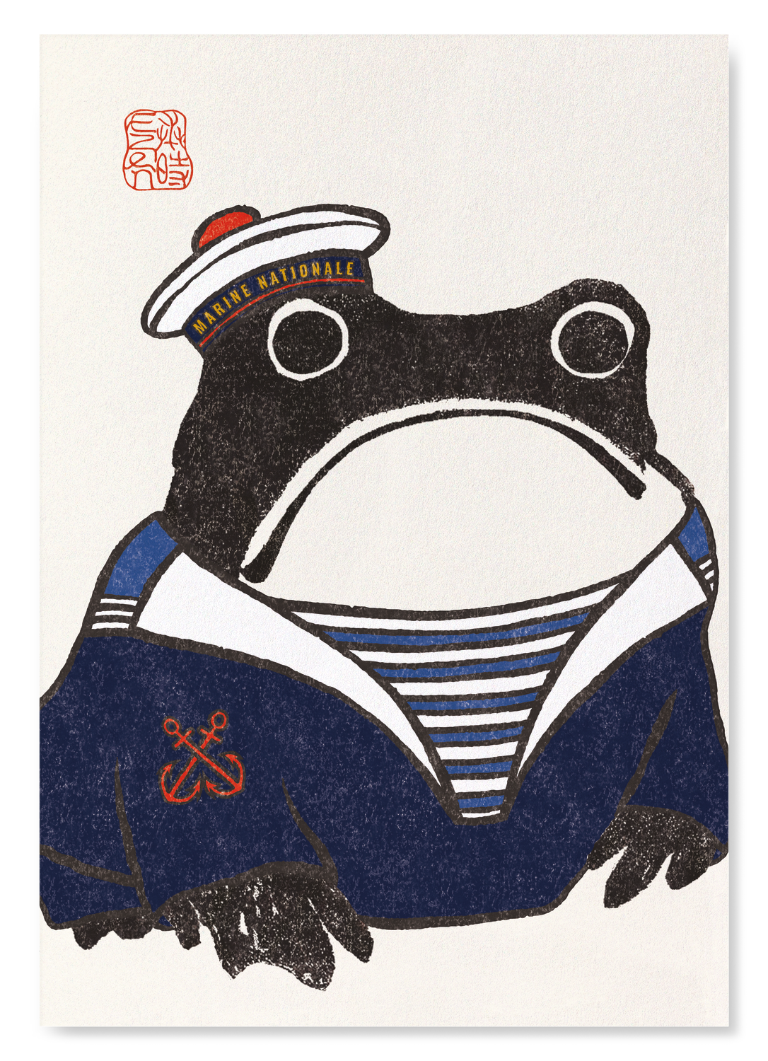 FRENCH SAILOR EZEN FROG: Art Print