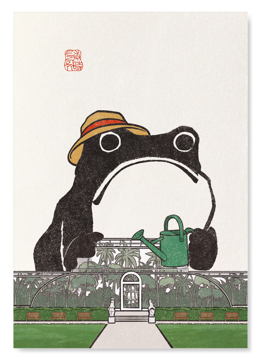BOTANICAL GARDEN EZEN FROG: Art Print