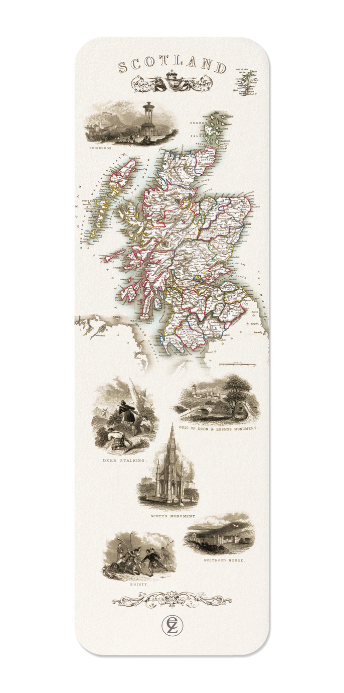 Ezen Designs - Scotland (1851) - Bookmark - Front