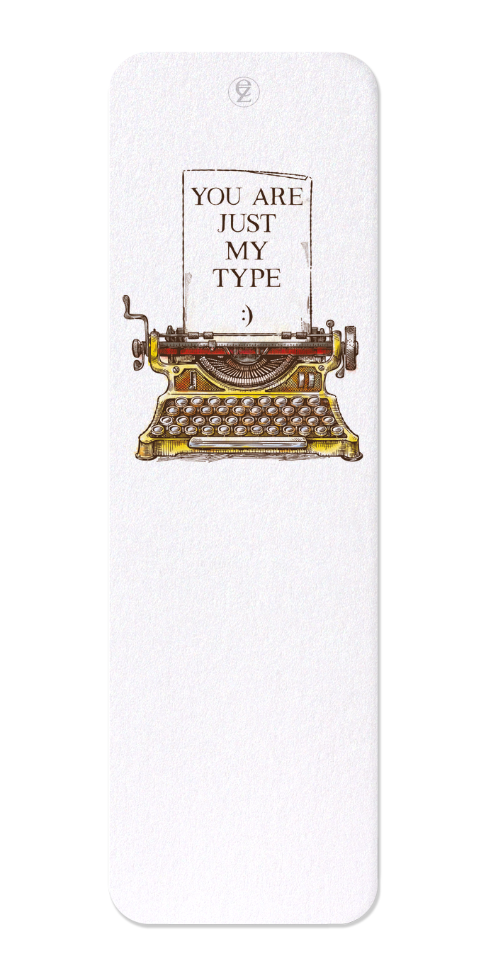 Ezen Designs - Just my type - Bookmark - Front