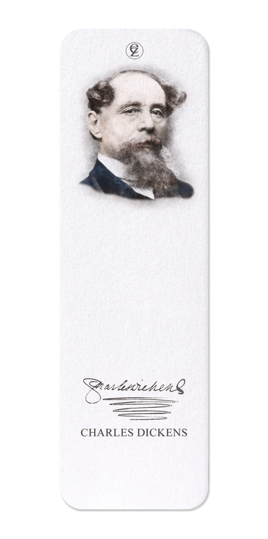 Ezen Designs - Portrait of dickens - Bookmark - Front